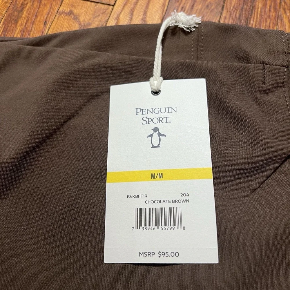 Penguin Sport Men's Joggers Chocolate Size Medium MSRP $95 NWT